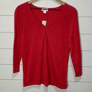 NWT LOFT Medium Top Dark Berry